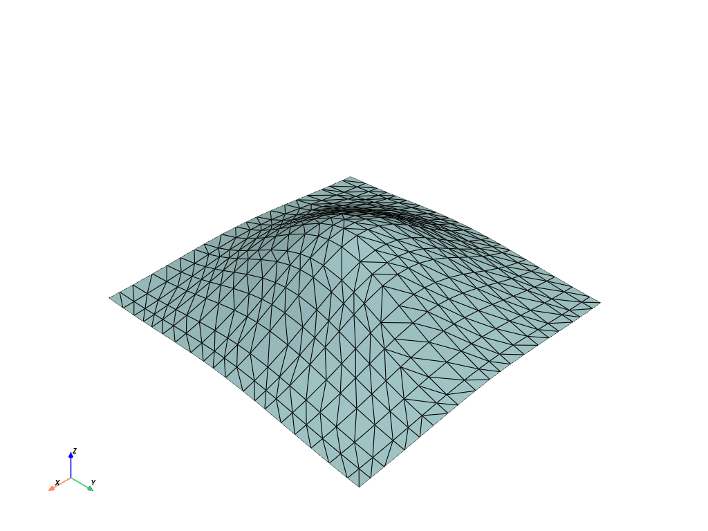 d create tri surface