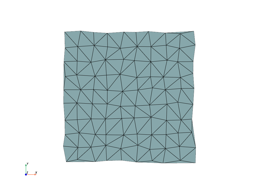 d create tri surface